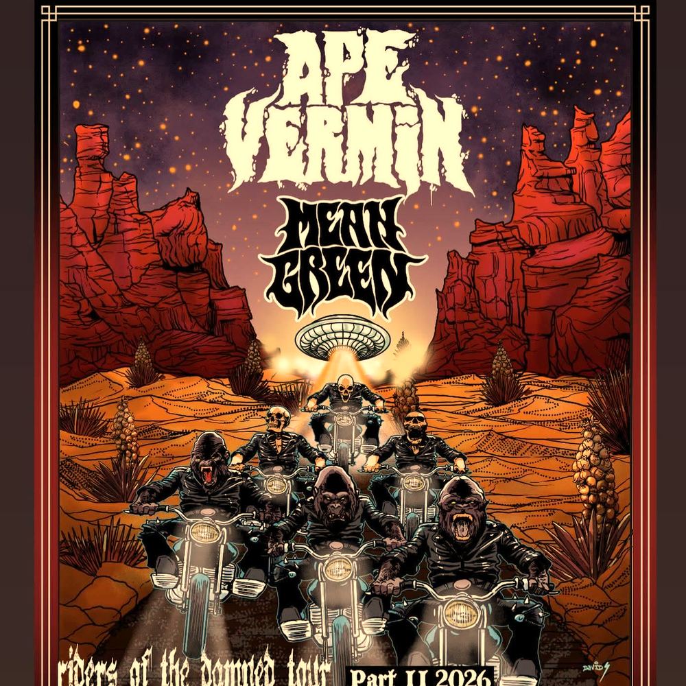APE VERMIN Riders of the Damned Tour Part II US 2026 Setlist Playlist