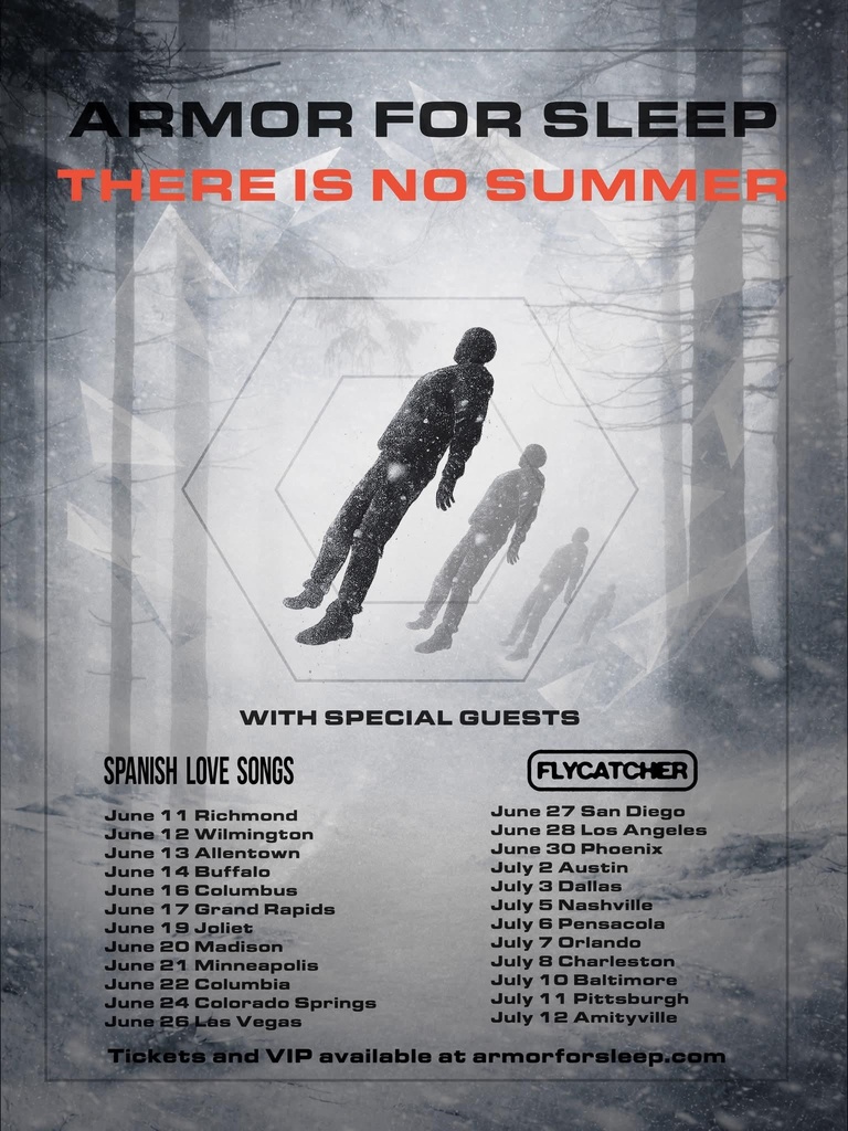 ARMOR FOR SLEEP THERE IS NO SUMMER US 2026 Setlist Playlist