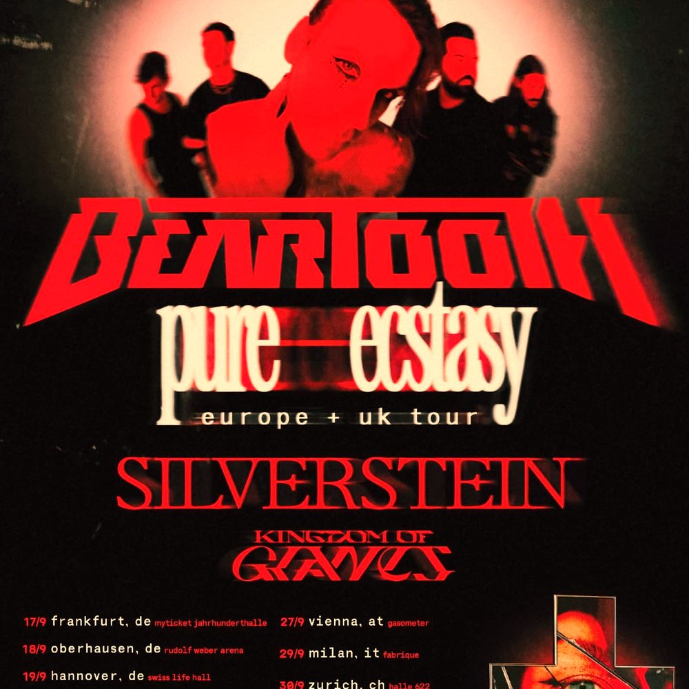 BEARTOOTH PURE ECSTASY EUROPE + UK TOUR 2026 Setlist Playlist
