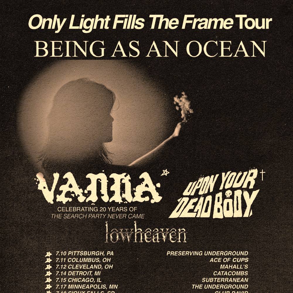 BEING AS AN OCEAN Only Light Fills The Frame Tour US 2026 Setlist Playlist