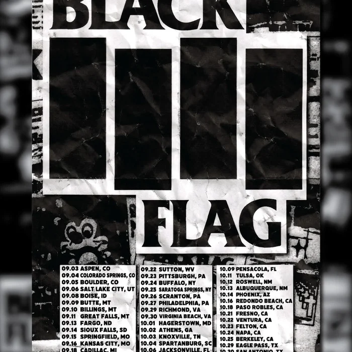 BLACK FLAG US 2026 SETLIST PLAYLIST