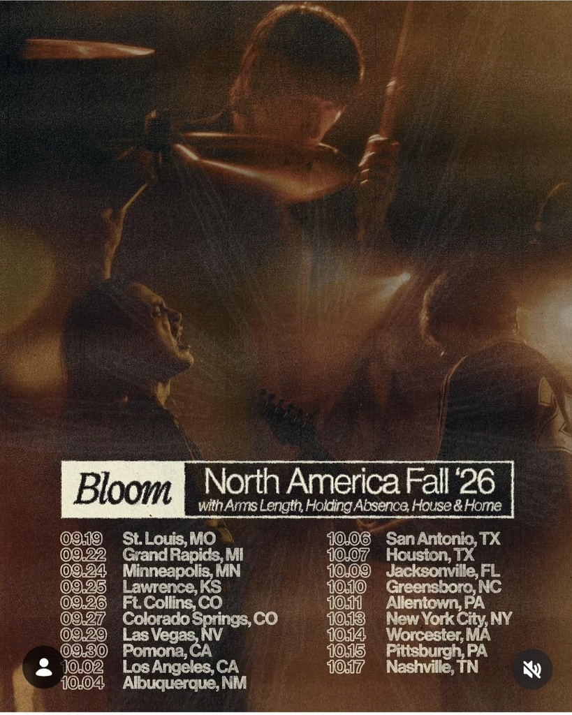 BLOOM NORTH AMERICA FALL '26 2026 SETLIST PLAYLIST