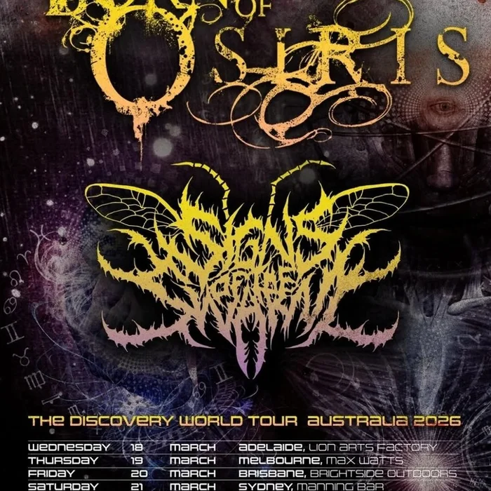 BORN OF OSIRIS THE DISCOVERY WORLD TOUR AUSTRALIA 2026 SETLIST PLAYLIST
