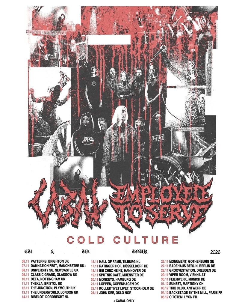 CABAL & EMPLOYED TO SERVE EU & UK TOUR 2026 SETLIST PLAYLIST