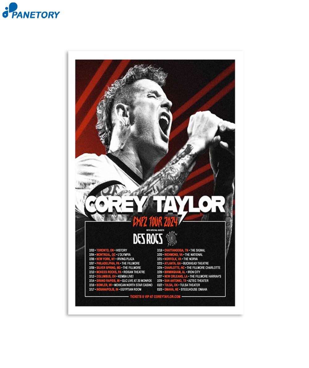 Cancelled COREY TAYLOR - CMFT Tour 2024 US Setlist Playlist