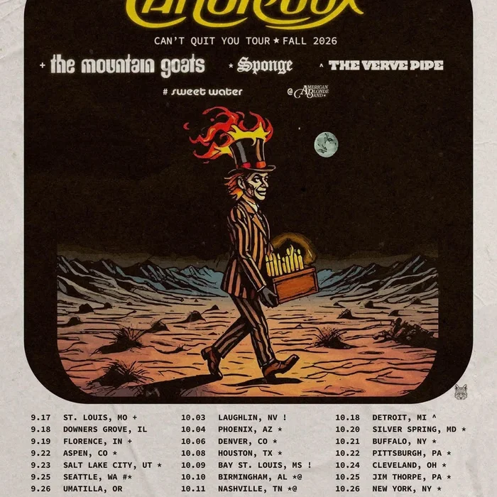 CANDLEBOX CAN'T QUIT YOU TOUR US 2026 SETLIST PLAYLIST