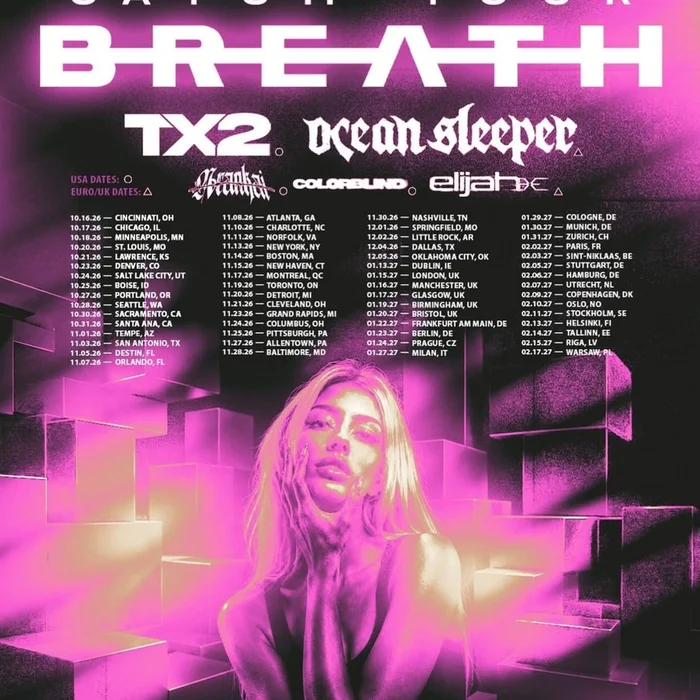 CATCH YOUR BREATH NOT BROKEN ENOUGH USA, EURO AND UK TOUR 2026 SETLIST PLAYLIST