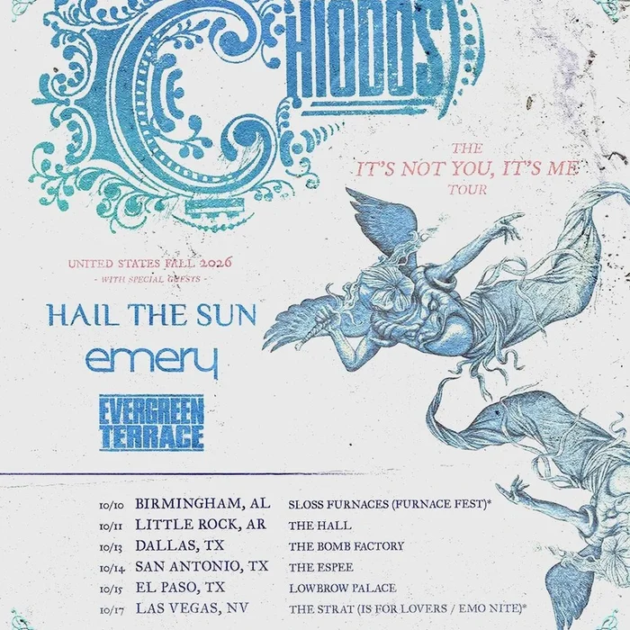 CHIODOS THE IT'S NOT YOU, IT'S ME TOUR UNITED STATES FALL 2026 SETLIST PLAYLIST