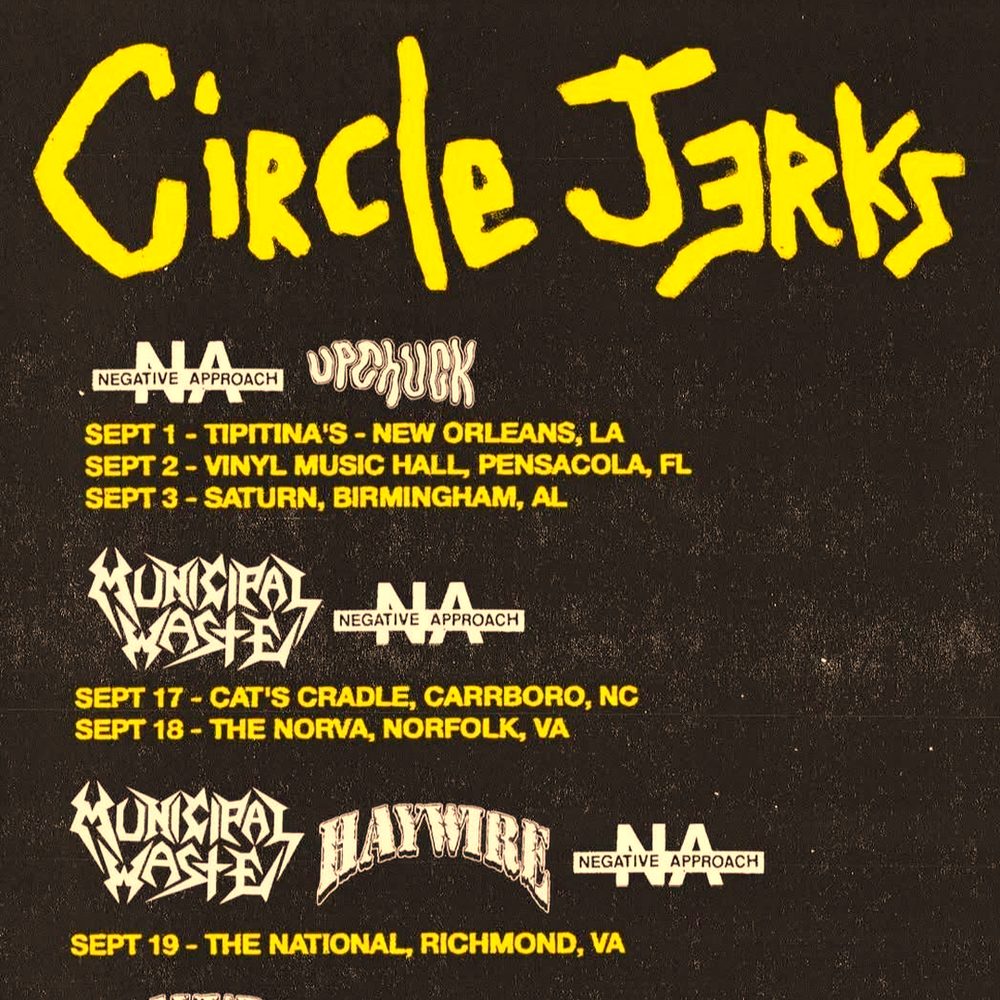 CIRCLE JERKS US 2026 Tour Setlist Playlist