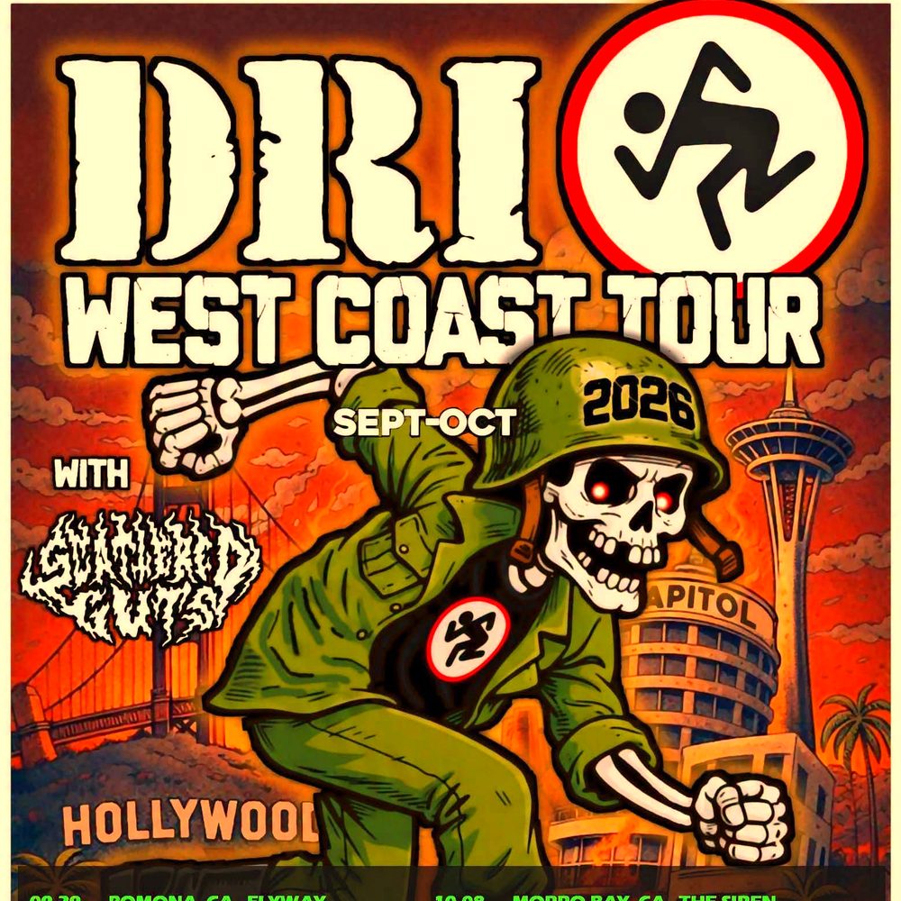 D.R.I. WEST COAST TOUR 2026 SETLIST PLAYLIST