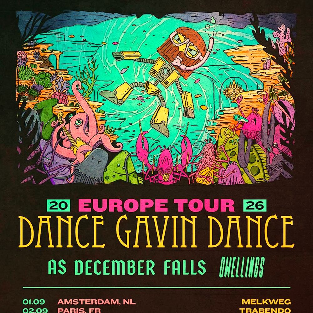 DANCE GAVIN DANCE EUROPE TOUR 2026 Setlist Playlist