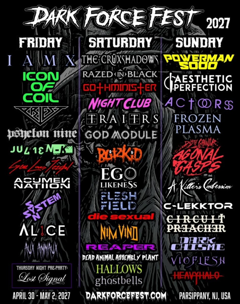 DARK FORCE FEST 2027 SETLIST PLAYLIST