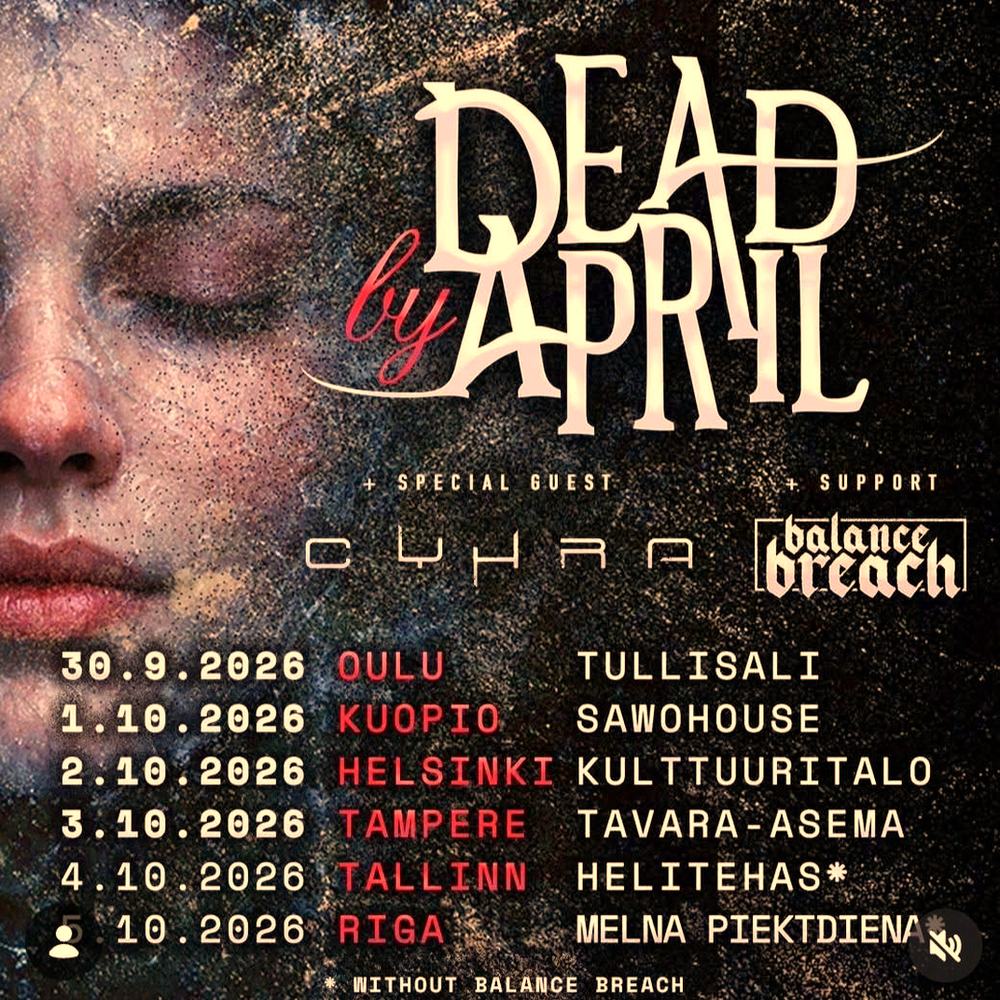 DEAD BY APRIL Europe 2026 Setlist Playlist