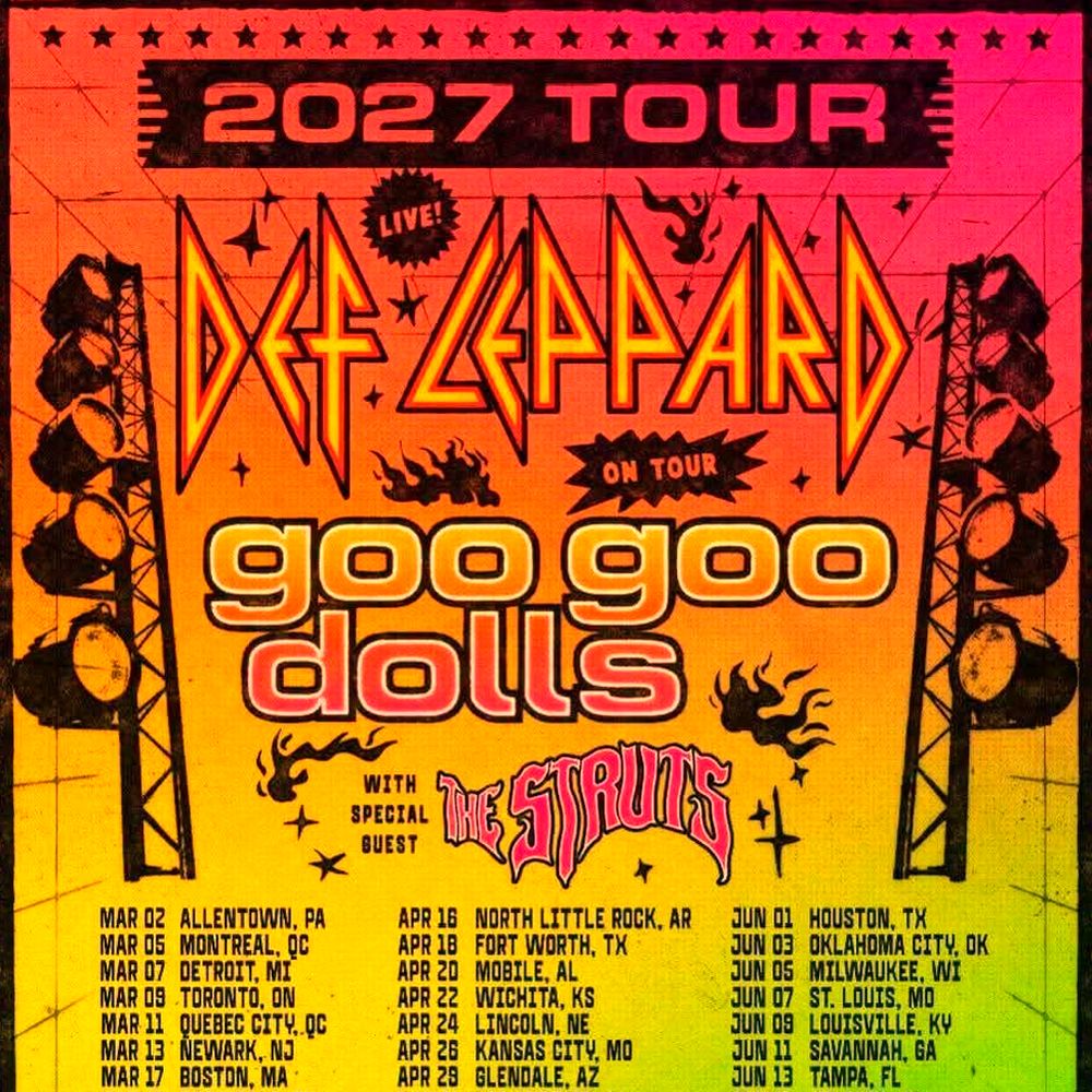 DEF LEPPARD N. AMERICA 2027 TOUR SETLIST PLAYLIST