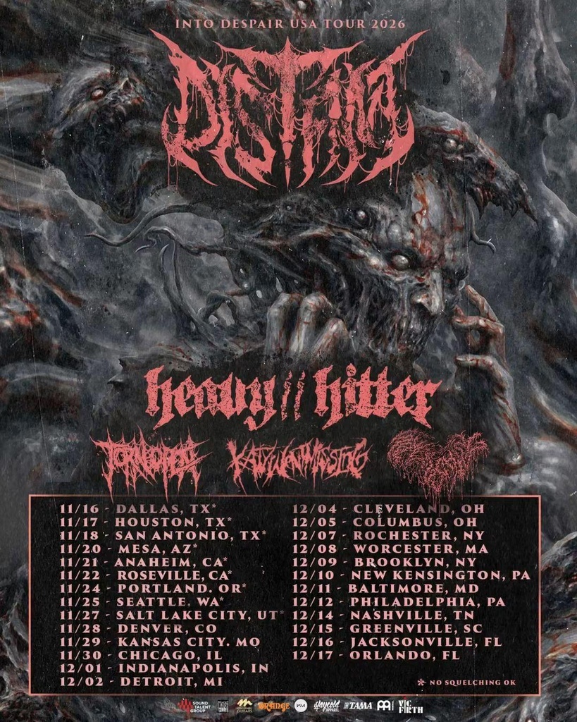 DISTANT INTO DESPAIR USA TOUR 2026 SETLIST PLAYLIST
