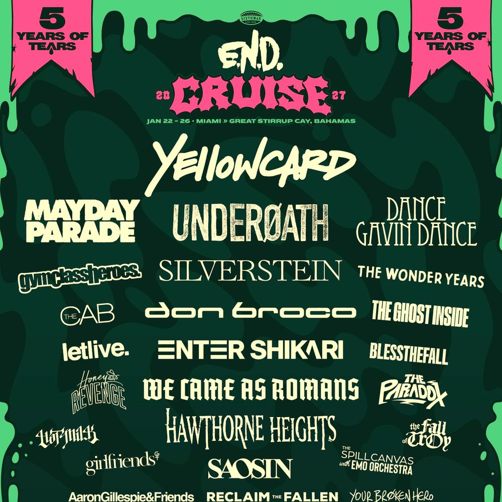 E.N.D. CRUISE 2027 COMPLETE SETLIST PLAYLIST