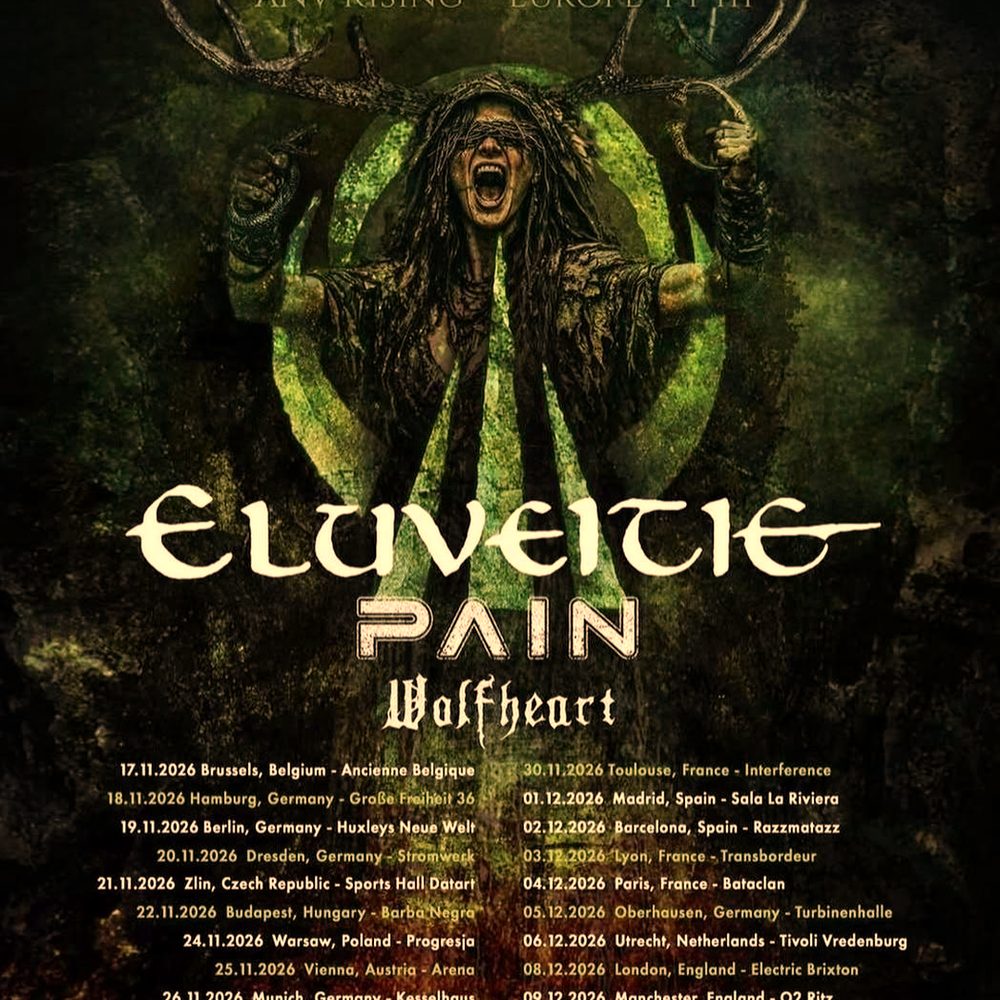 ELUVEITIE ANV RISING - EUROPE PT III 2026 SETLIST PLAYLIST