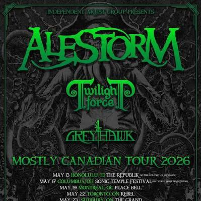 ALESTORM Mostly Canadian Tour 2026 Setlist Playlist