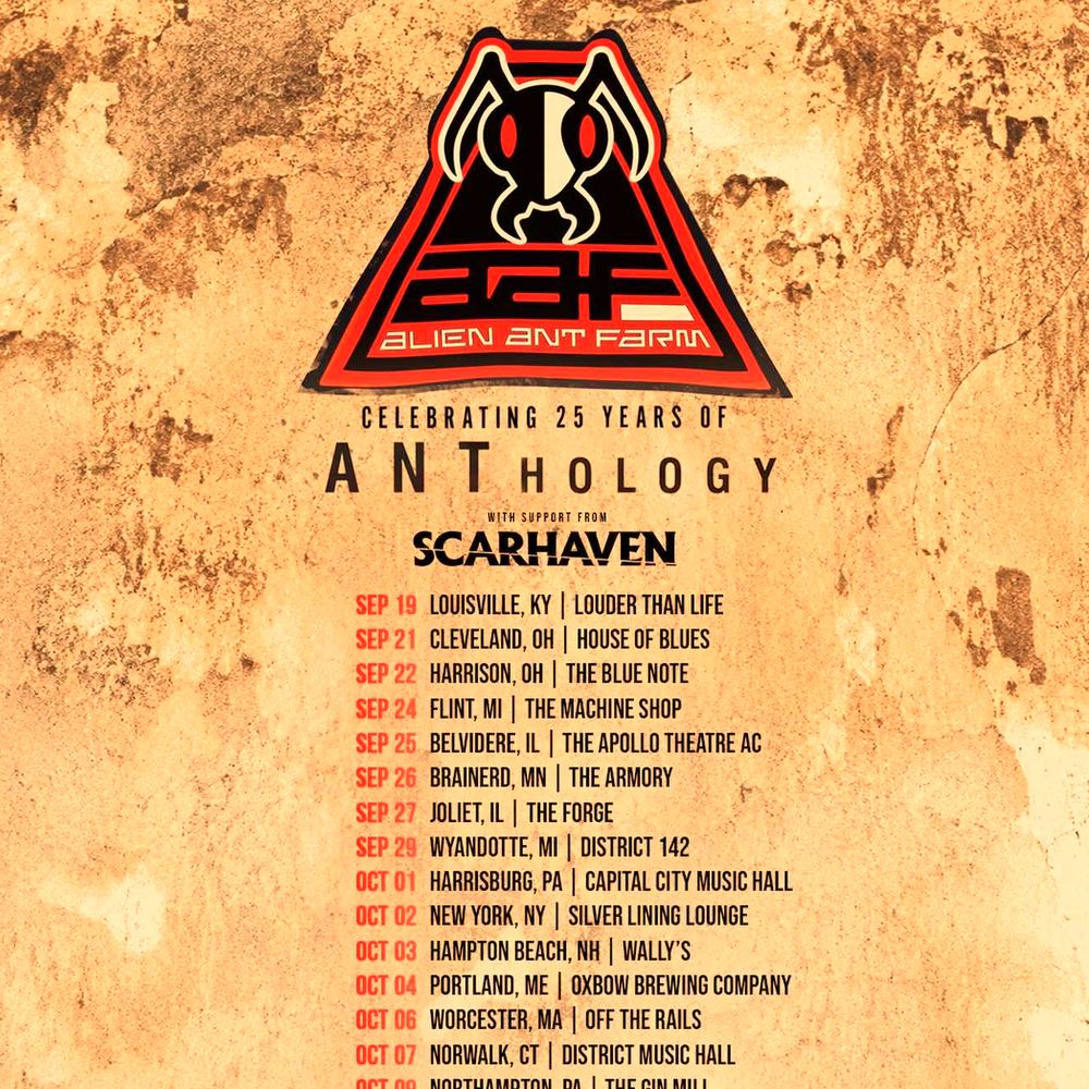 ALIEN ANT FARM CELEBRATING 25 YEARS OF ANTHOLOGY US 2026 SETLIST PLAYLIST