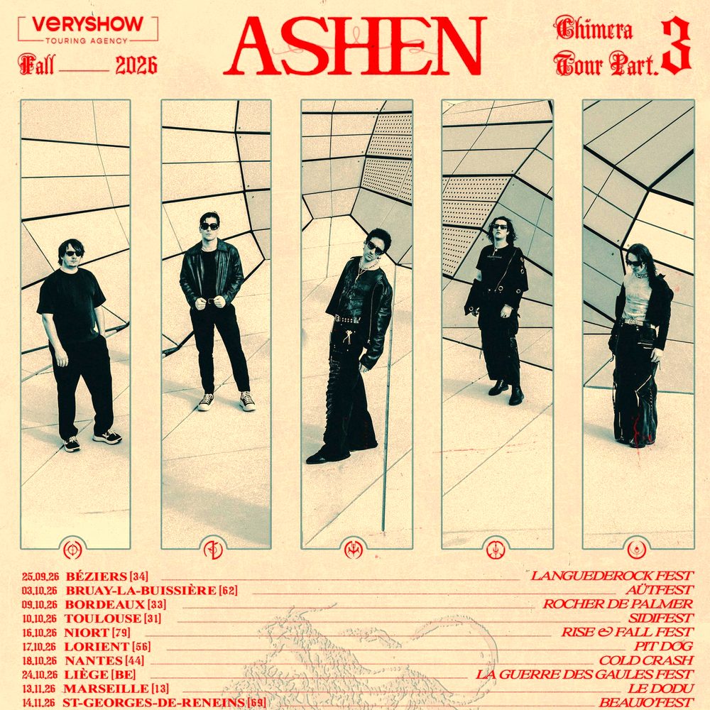 ASHEN CHIMERA TOUR PART. 3 EUROPE 2026 SETLIST PLAYLIST