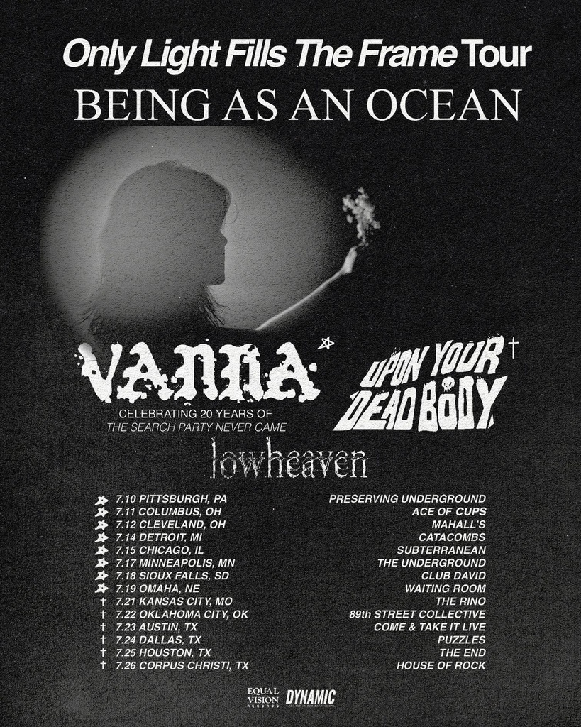 BEING AS AN OCEAN ONLY LIGHT FILLS THE FRAME TOUR US 2026 SETLIST PLAYLIST