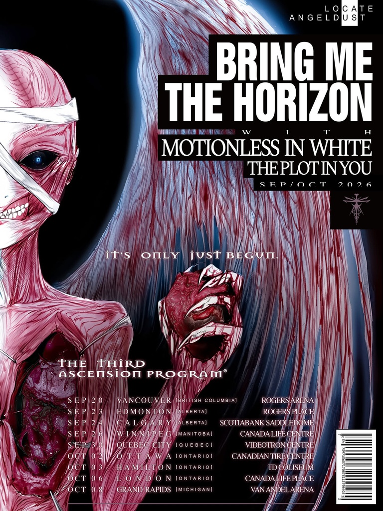 BRING ME THE HORIZON THE THIRD ASCENSION PROGRAM N. AMERICA 2026 SETLIST PLAYLIST