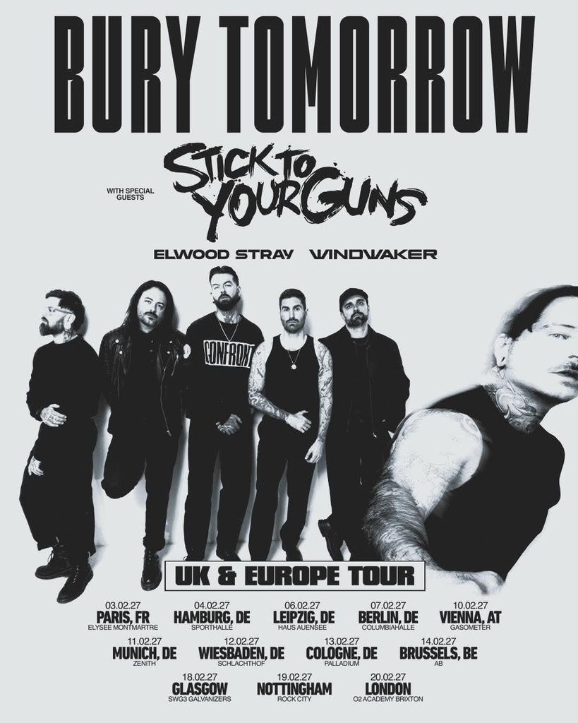 BURY TOMORROW UK & EUROPE TOUR 2027 SETLIST PLAYLIST