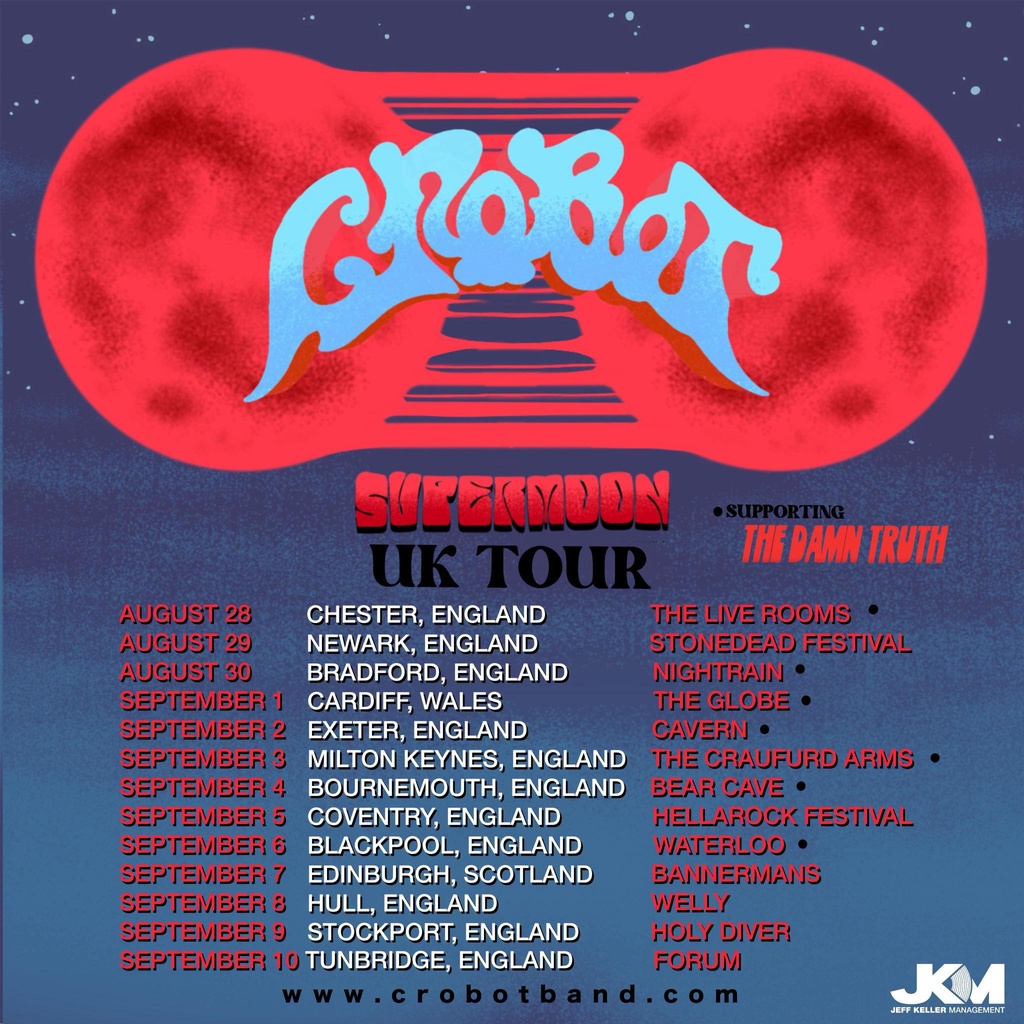 CROBOT SUPERMOON UK TOUR 2026 SETLIST PLAYLIST