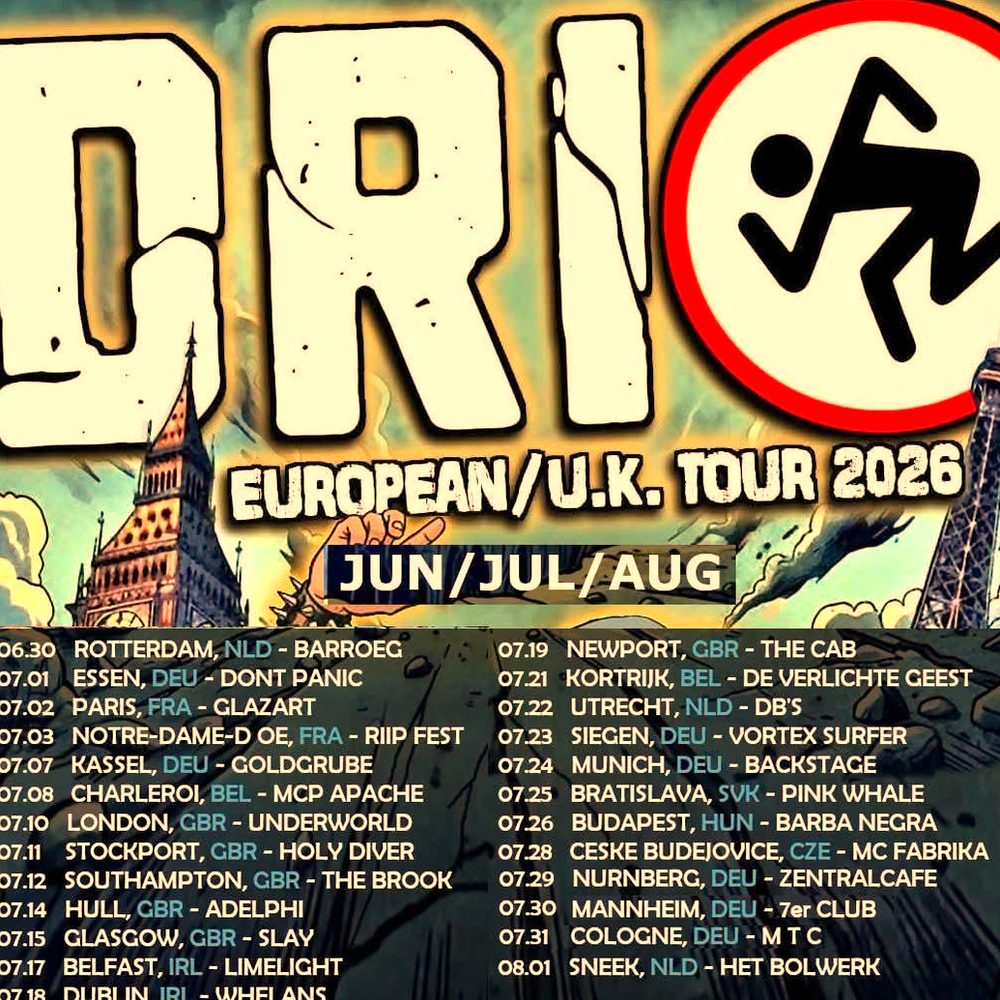 D.R.I. EUROPEAN/U.K. TOUR 2026
