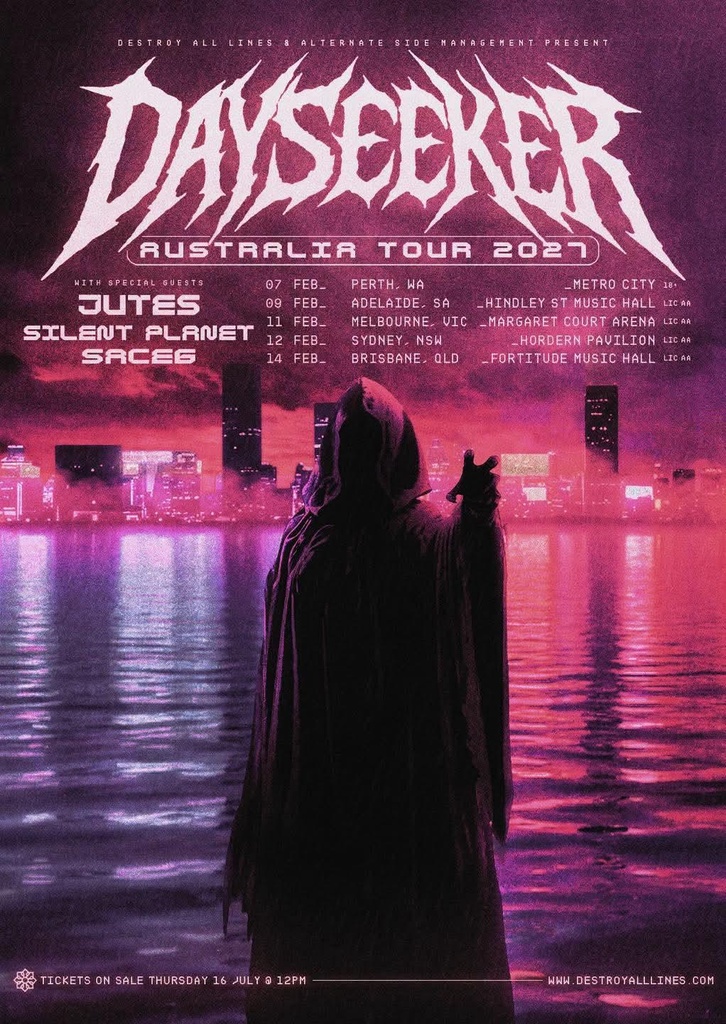 DAYSEEKER AUSTRALIA TOUR 2027 SETLIST PLAYLIST