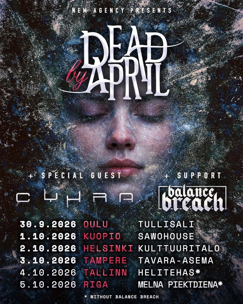 DEAD BY APRIL EUROPE 2026 SETLIST PLAYLIST