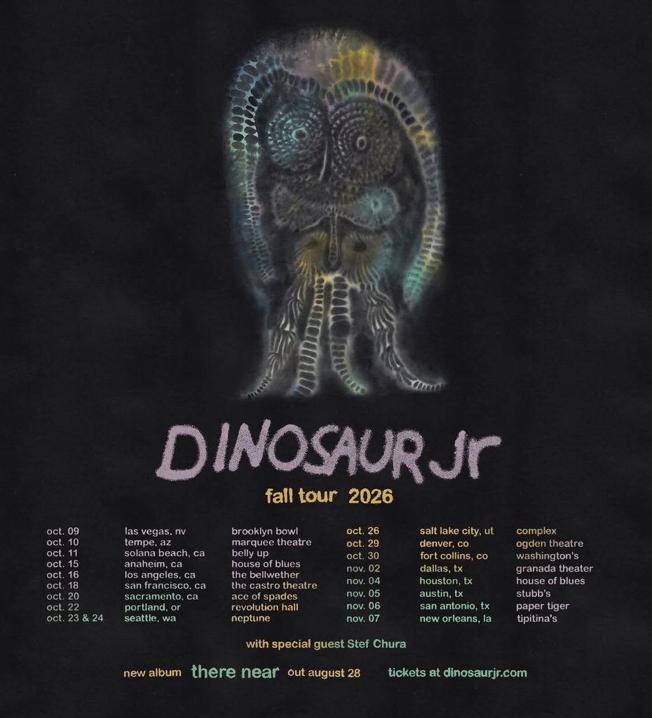 DINOSAUR JR FALL TOUR US 2026 SETLIST PLAYLIST