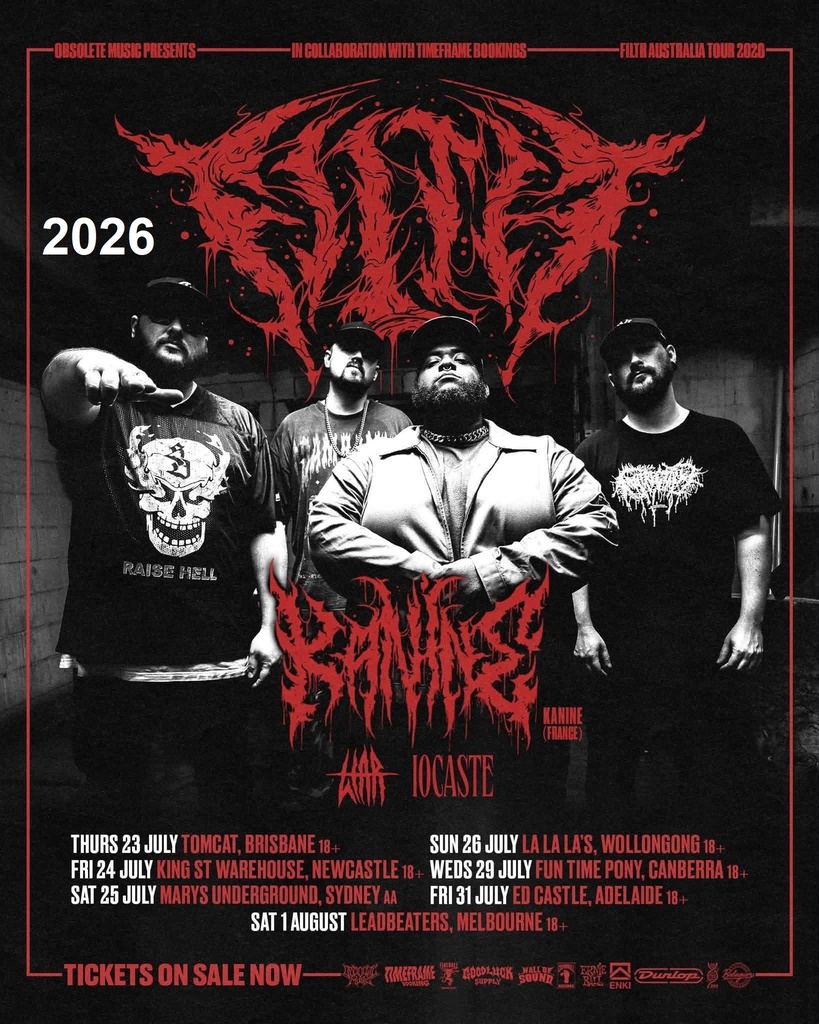 FILTH FILTH AUSTRALIA TOUR 2026 SETLIST PLAYLIST