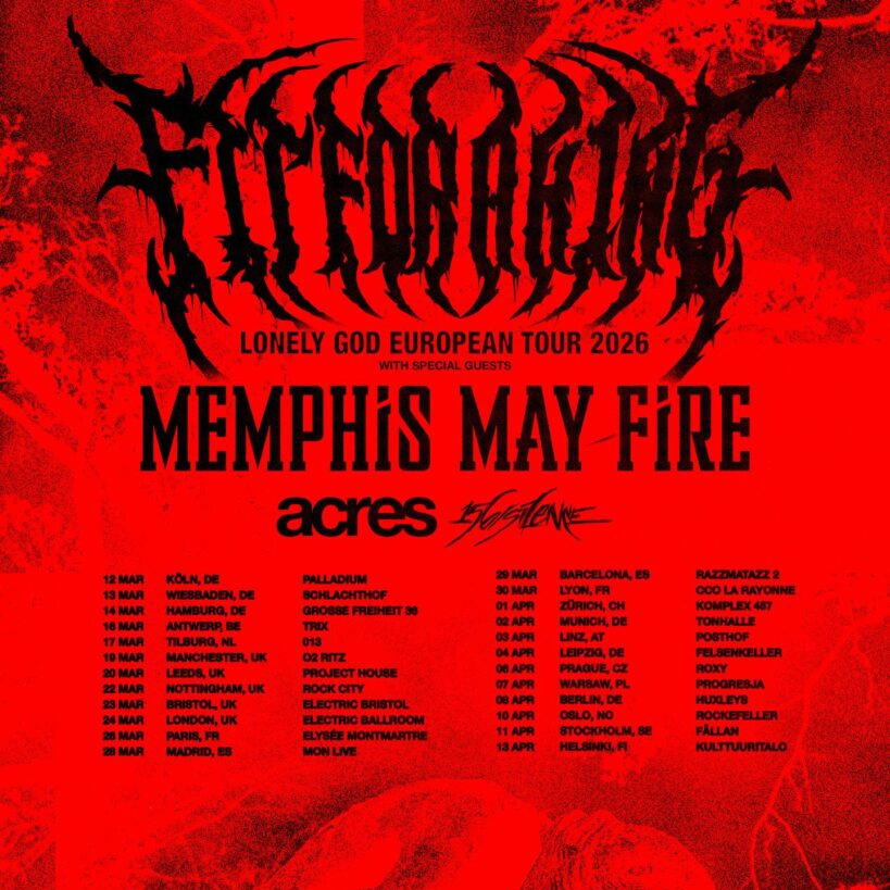 FIT FOR A KING Lonely God European Tour 2026 Setlist Playlist