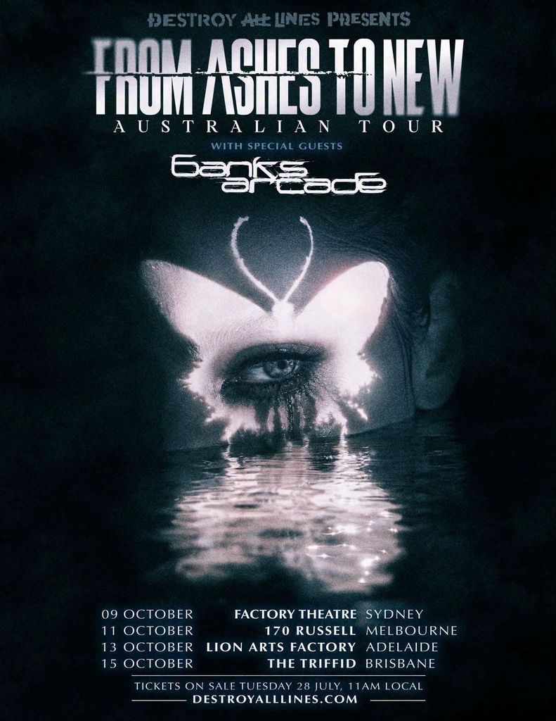 FROM ASHES TO NEW AUSTRALIAN TOUR 2026 SETLIST PLAYLIST