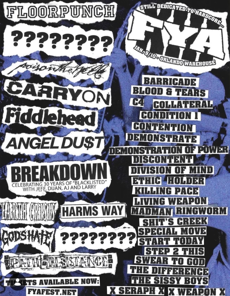 FYA FEST 2027 COMPLETE SETLIST PLAYLIST