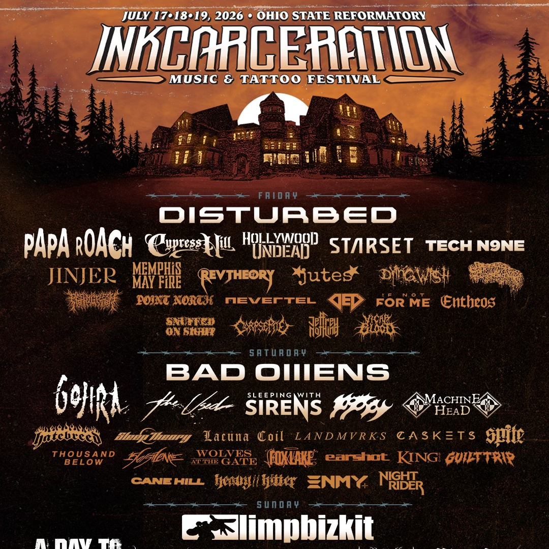 INKCARCERATION 2026 COMPLETE SETLIST PLAYLIST