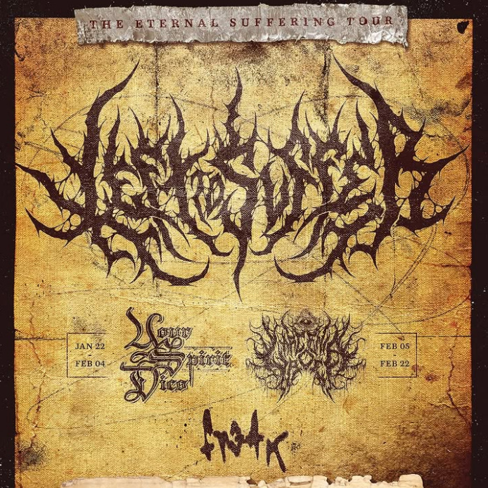 LEFT TO SUFFER The Eternal Suffering Tour US 2026 Setlist Playlist