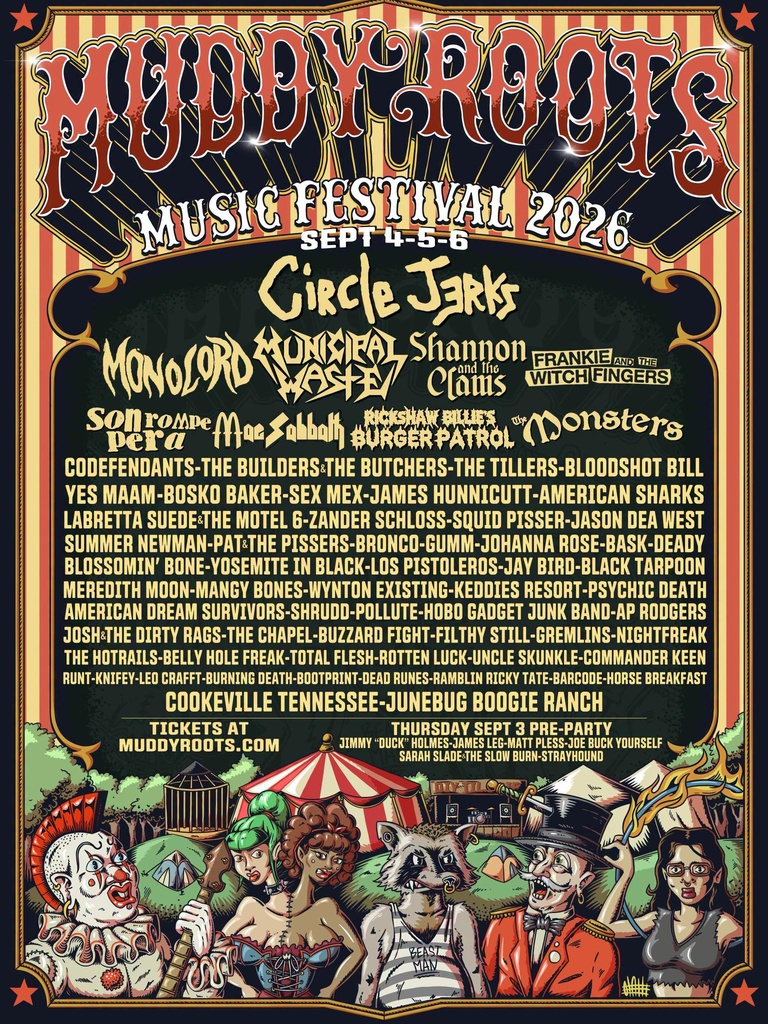 MUDDY ROOTS MUSIC FESTIVAL 2026 COMPLETE SETLIST PLAYLIST