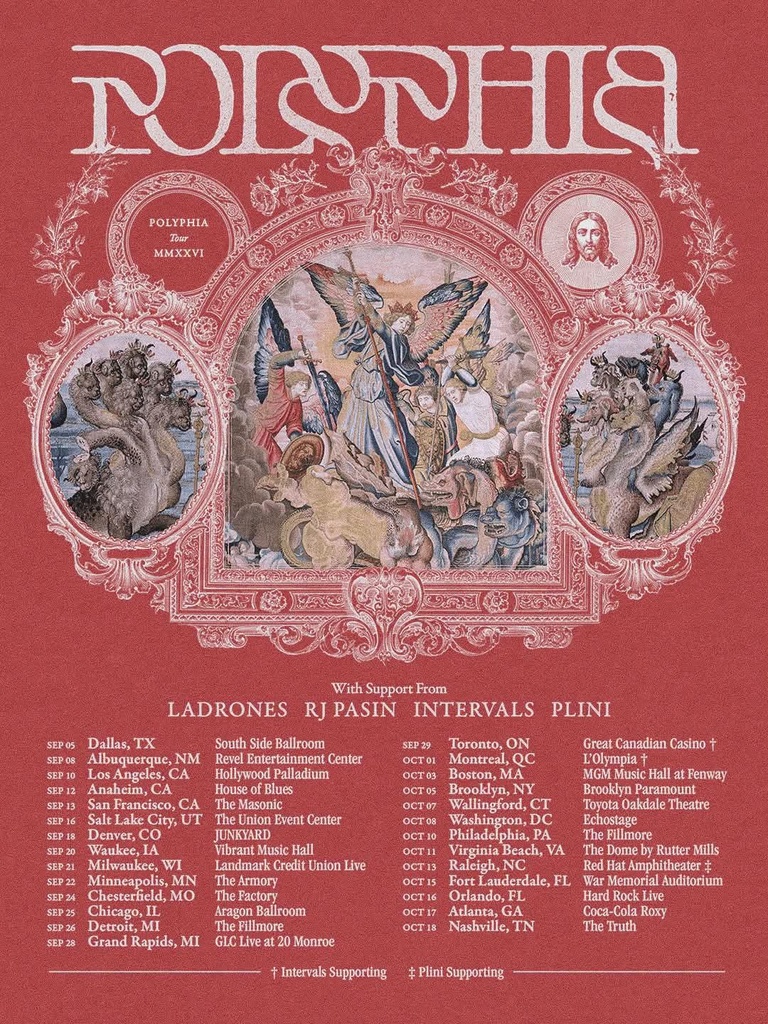POLYPHIA N. AMERICA 2026 SETLIST PLAYLIST