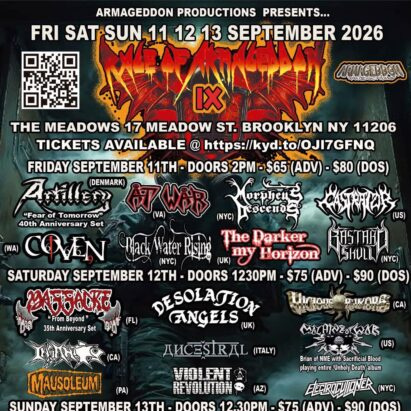 RAGE OF ARMAGEDDON FEST 2026 SETLIST PLAYLIST