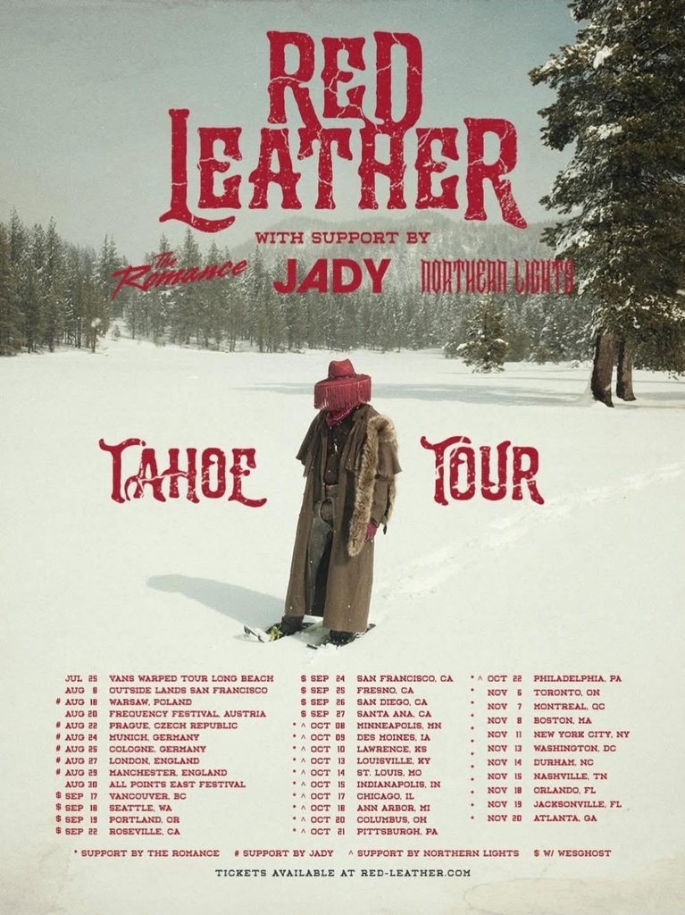 RED LEATHER TAHOE TOUR WORLD 2026 SETLIST PLAYLIST