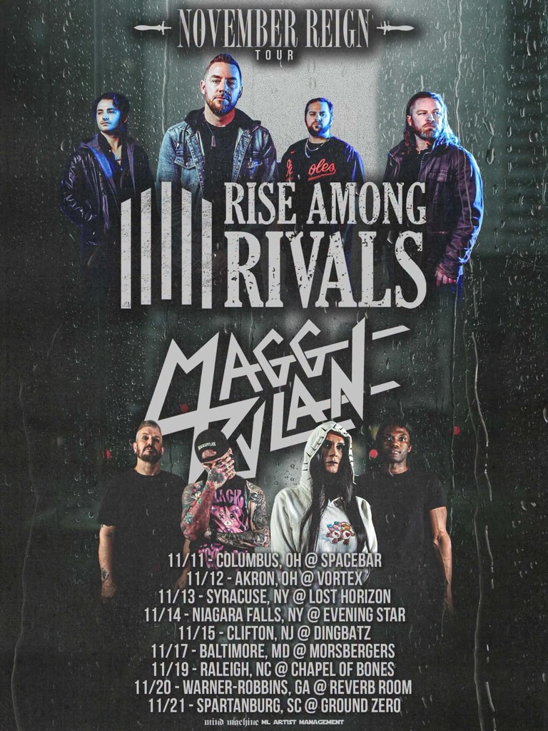 RISE AMONG RIVALS & MAGG DYLAN - NOVEMBER REIGN TOUR US 2026 SETLIST PLAYLIST