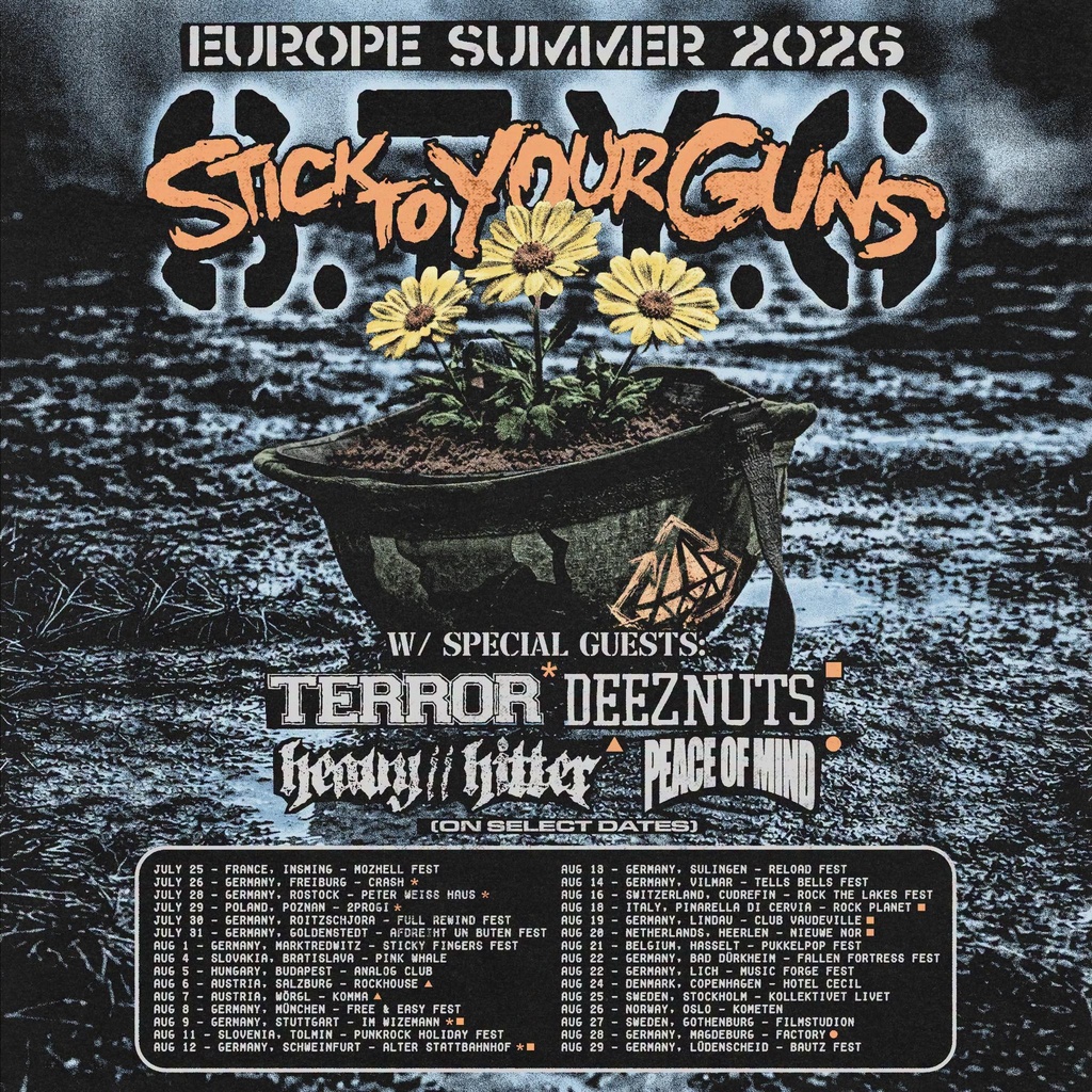 STICK TO YOUR GUNS EUROPE SUMMER 2026 SETLIST PLAYLIST