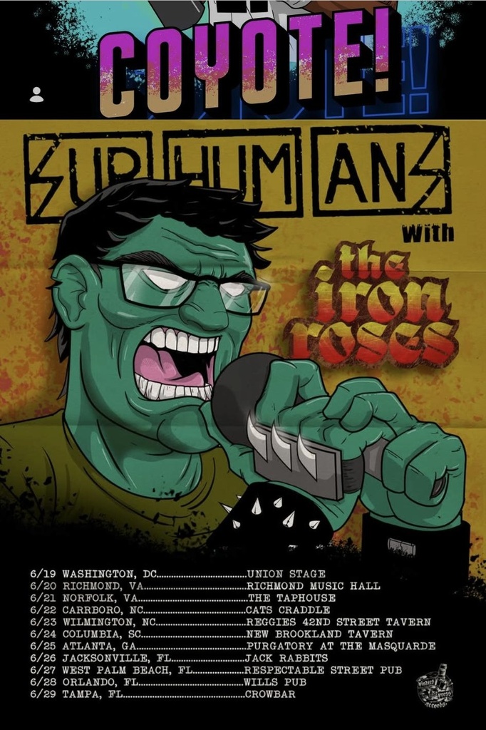 SUBHUMANS - COYOTE! TOUR US 2026 SETLIST PLAYLIST