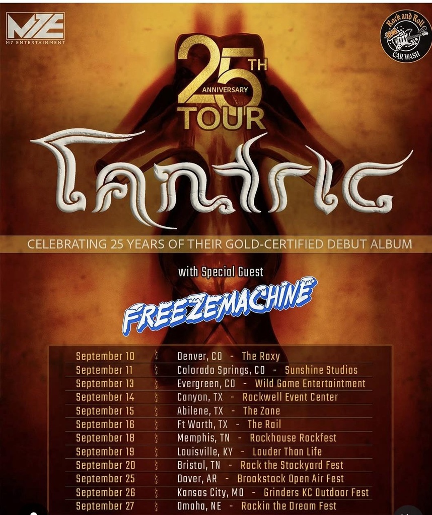 TANTRIC TOUR US 2026 SETLIST PLAYLIST
