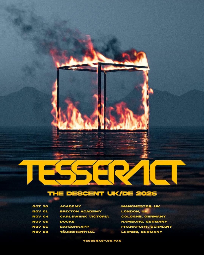 TESSERACT THE DESCENT UK/DE 2026 SETLIST PLAYLIST