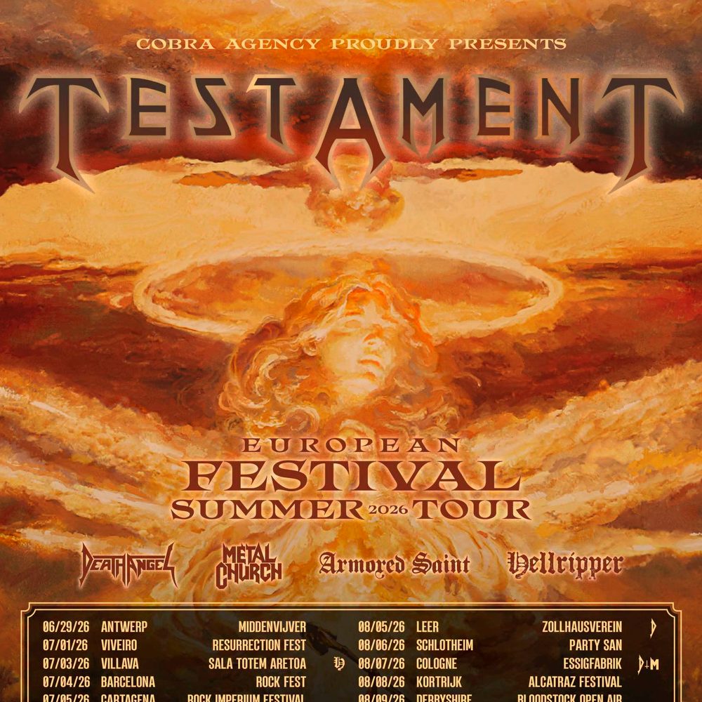 Testament European Festival Summer 2026 Tour