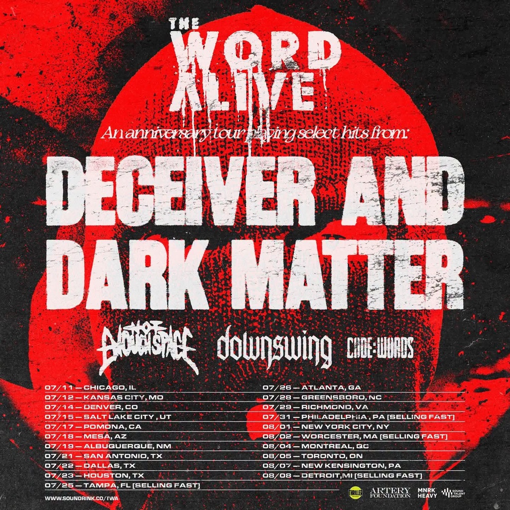 THE WORD ALIVE N. AMERICA 2026 SETLIST PLAYLIST