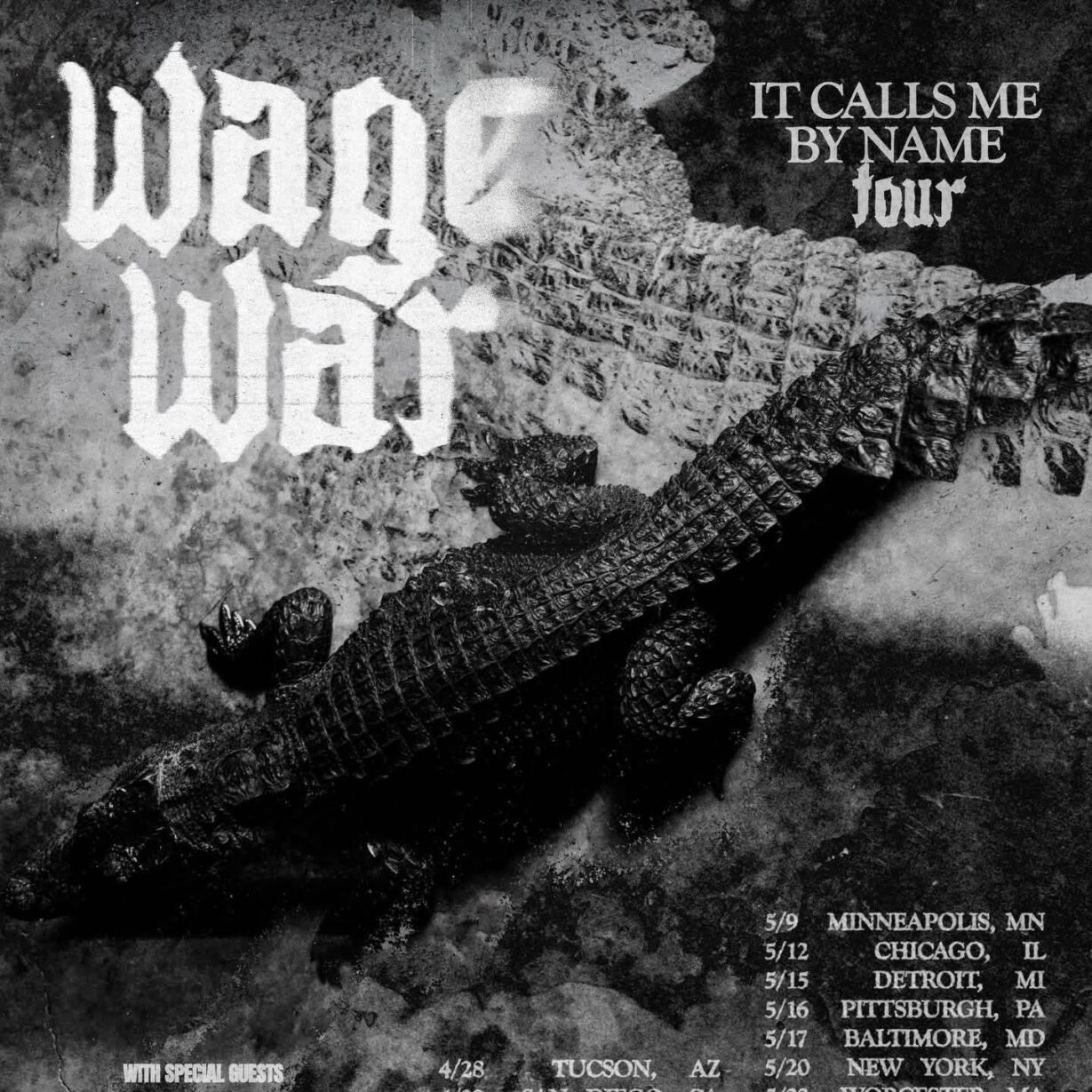 WAGE WAR It Calls Me By Name US Tour 2026 Setlist Playlist